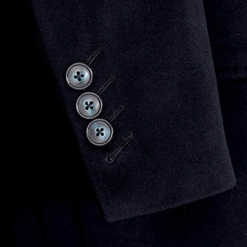 Luxurious Cashmere Wintercoat. Double Breasted with a Low Gorge photo